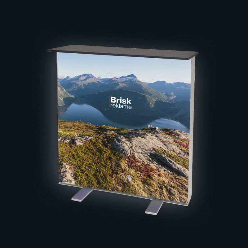 Led-belyst messebord